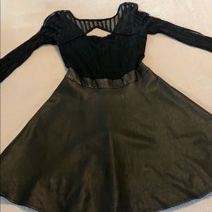 GUESS fit and flare black dress